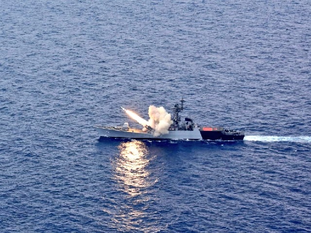 Anti-Ship missile fired by INS Kora hits target with extreme accuracy in Bay of Bengal